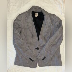 Anne Klein grey blazer. Size 6 Petite.